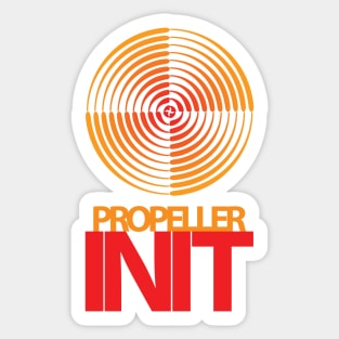 Propeller INIT - In Orange And Red Sticker